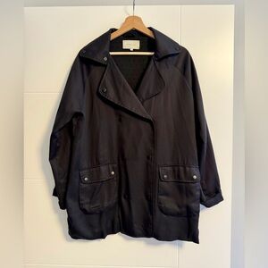 Monk + Lou Button Down Black Jacket